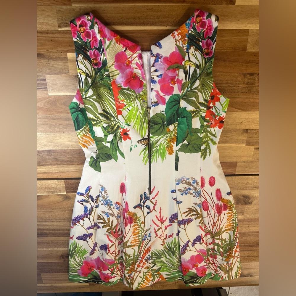 COPY - Zara Floral Print Tulip Sleeveless Dress| Size L - Picture 9 of 10